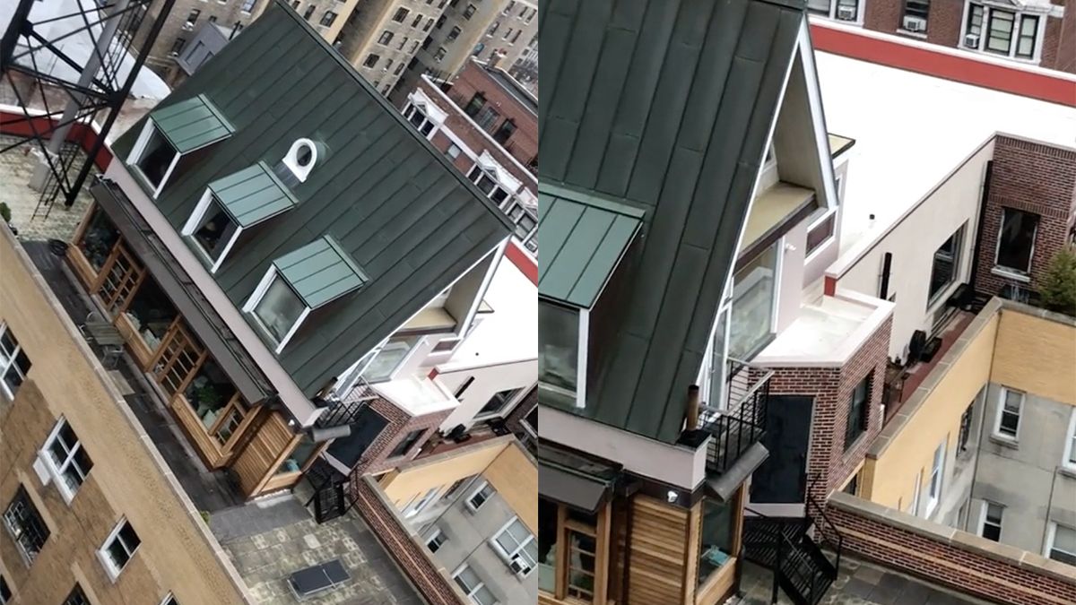 Ondertussen in New York: Iemand heeft een echt penthouse laten bouwen op een gebouw