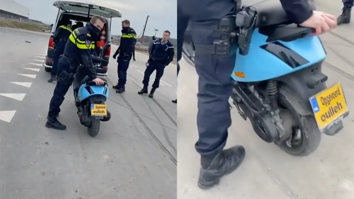 Politie heeft het te makkelijk, mooi nummerbord Ouleh!