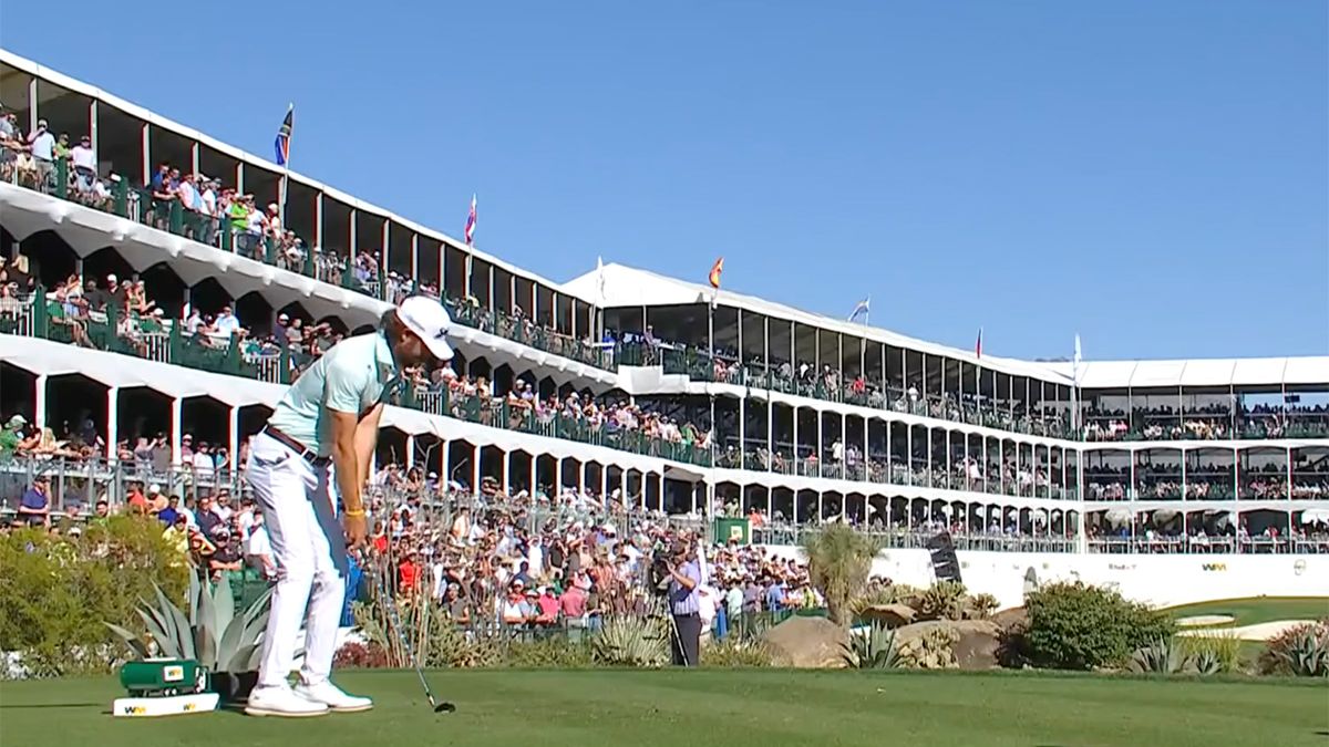 Sam Ryder slaat een hole-in-one op Phoenix Open