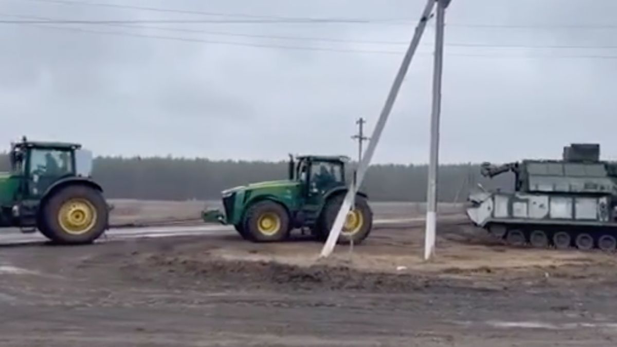 Boertjes in Oekraïne slaan weer toe en hebben Russische tank als buit