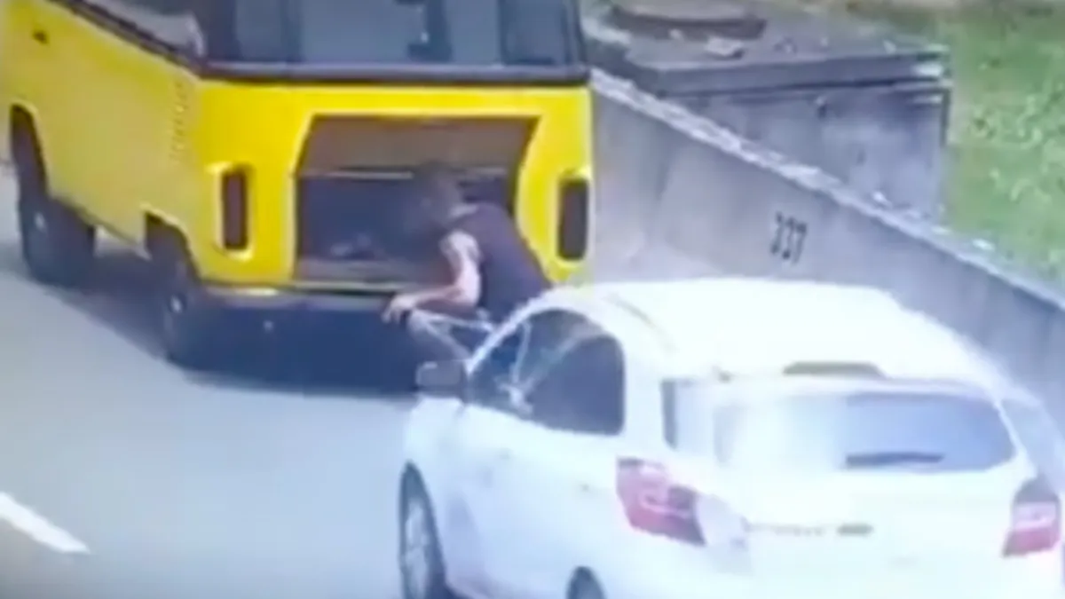 Braziliaan kruipt door het oog van de naald na aanrijding