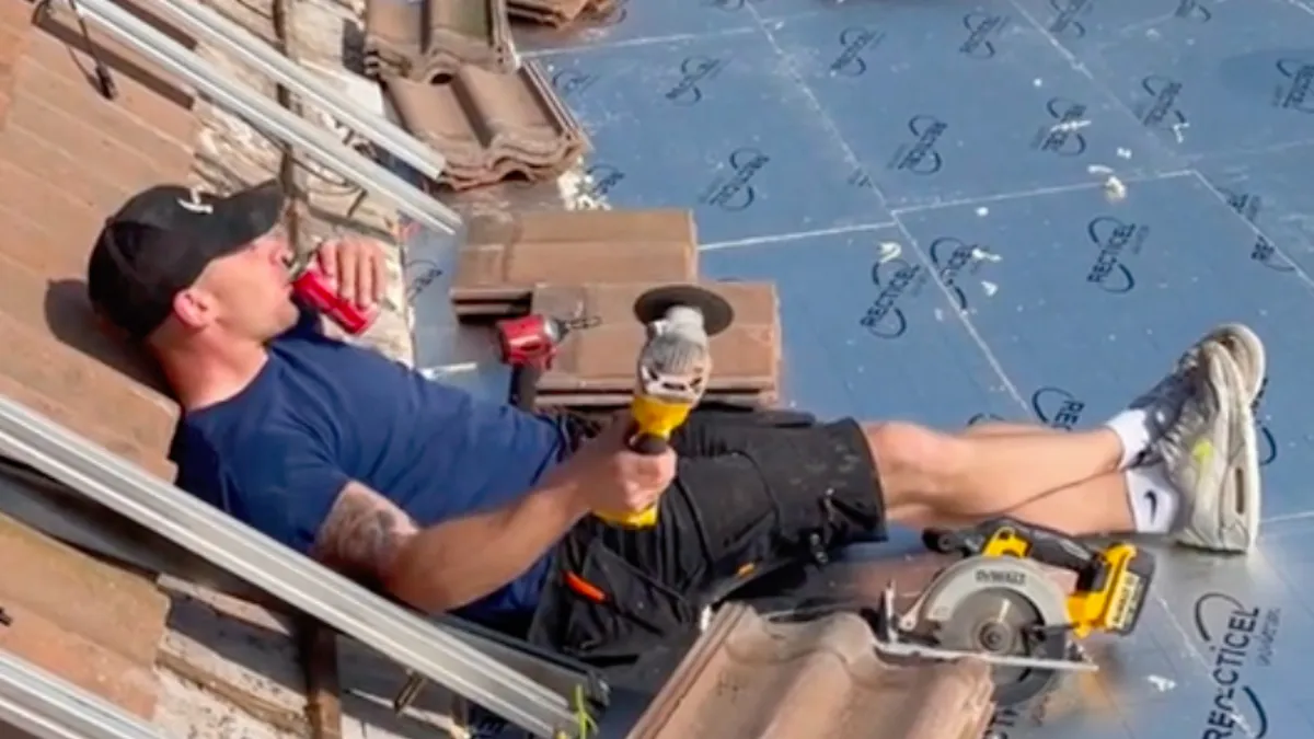 Jens gaat nog even keihard aan de bak voor het weekend begint