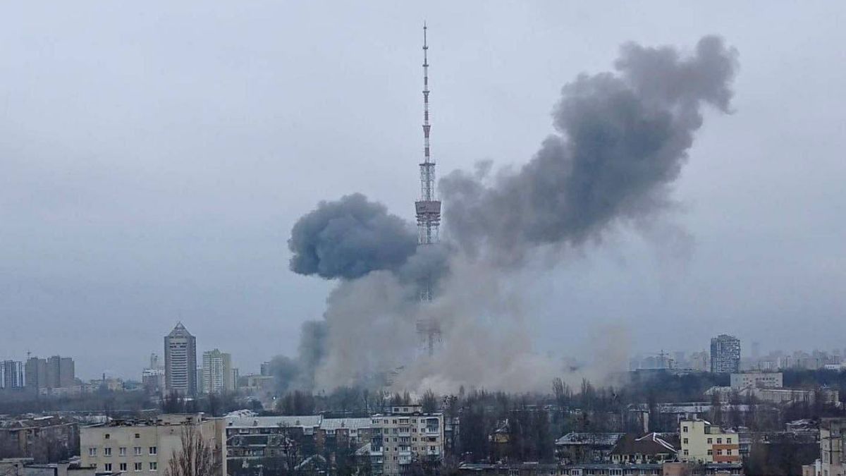 Russen vallen succesvol televisietoren in Kiev aan
