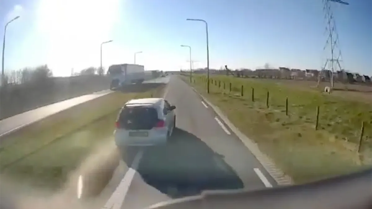 Iemand in het Gelderlandse dorp Beneden-Leeuwen heeft haast