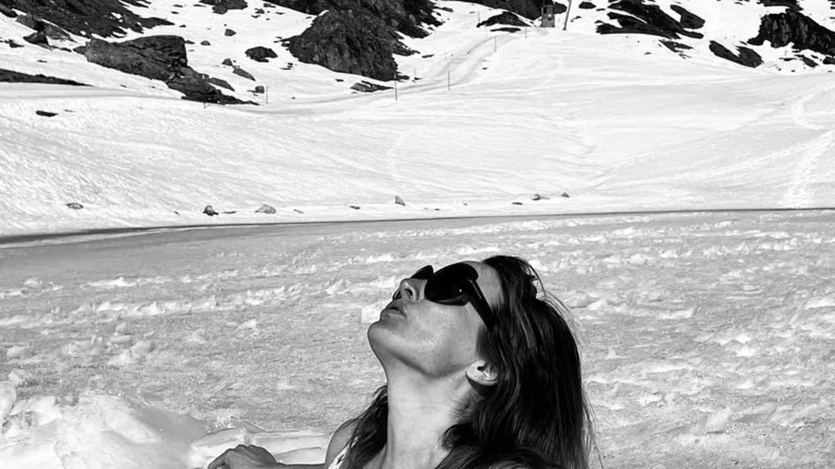 Sow, Lieke van Lexmond ziet er goed uit tijdens ijsbad