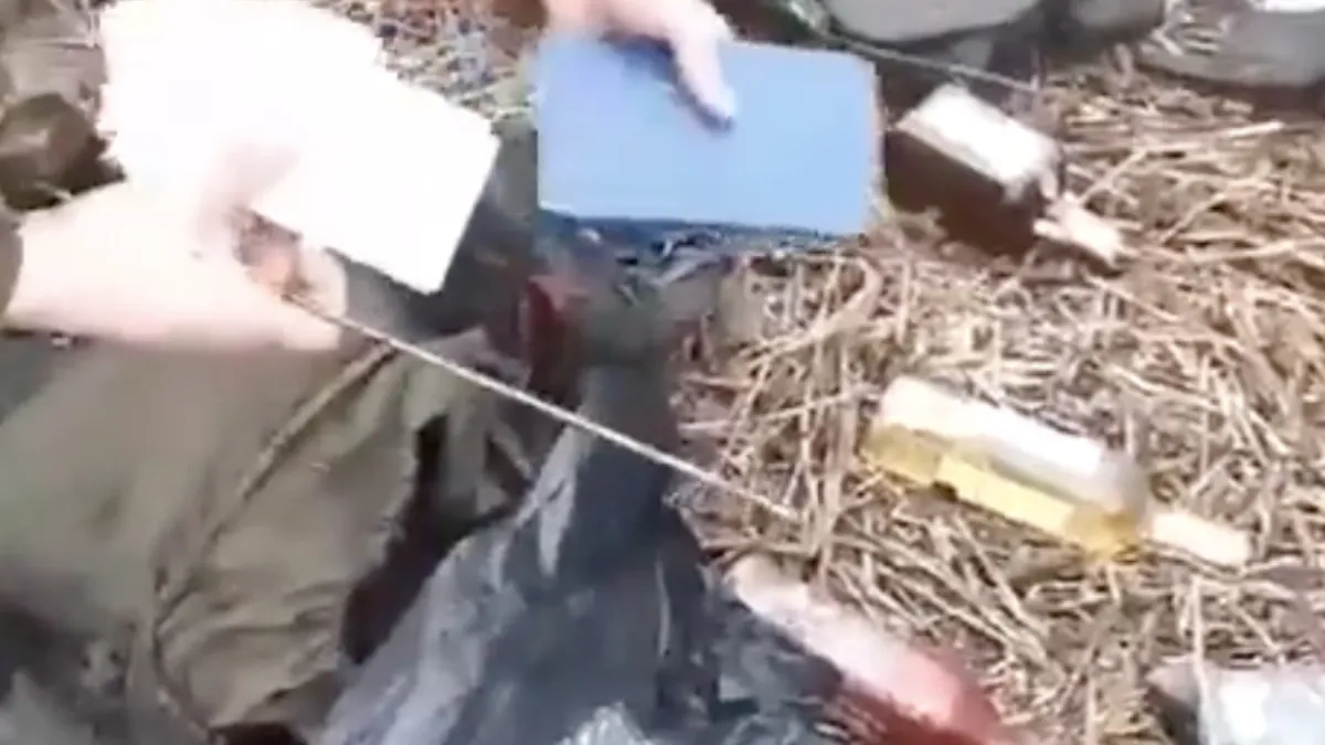 Gevluchte Russische soldaten laten drank en wapens achter