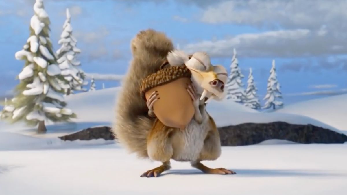 Scrat uit Ice Age heeft na 20 jaar eindelijk zijn eikel te pakken