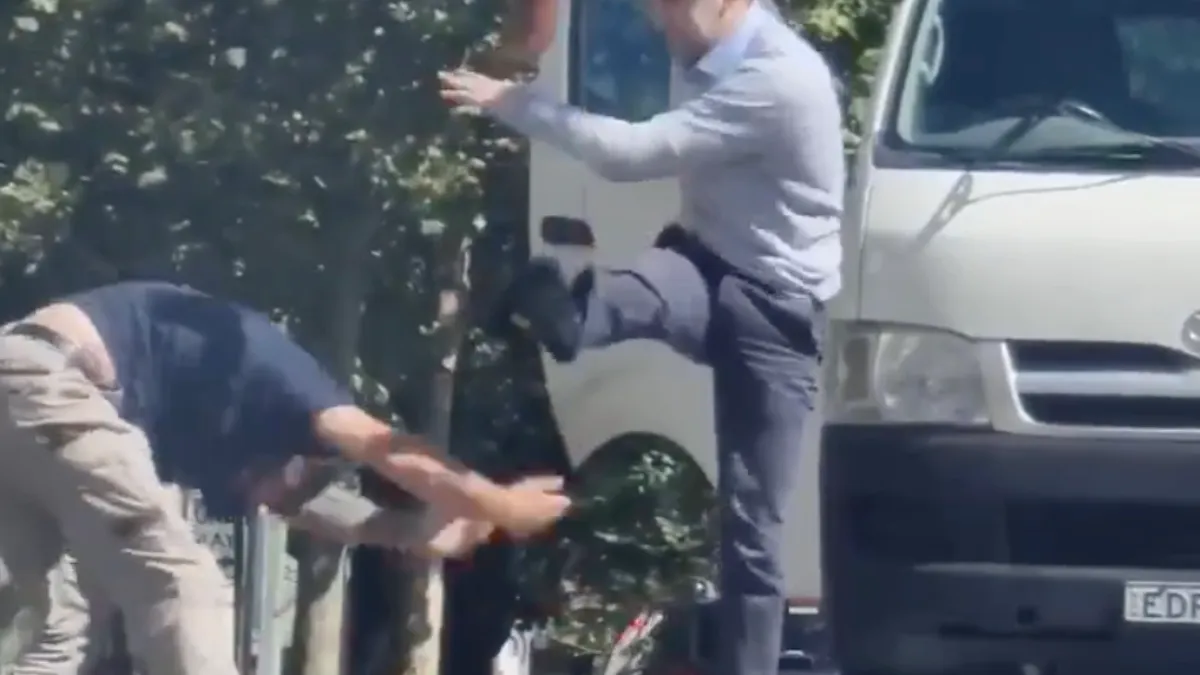 Beetje voorbarige “shoey” in Sydney