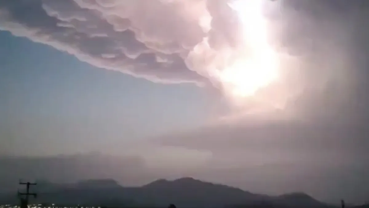 Mexicaanse onweersbui is behoorlijk indrukwekkend