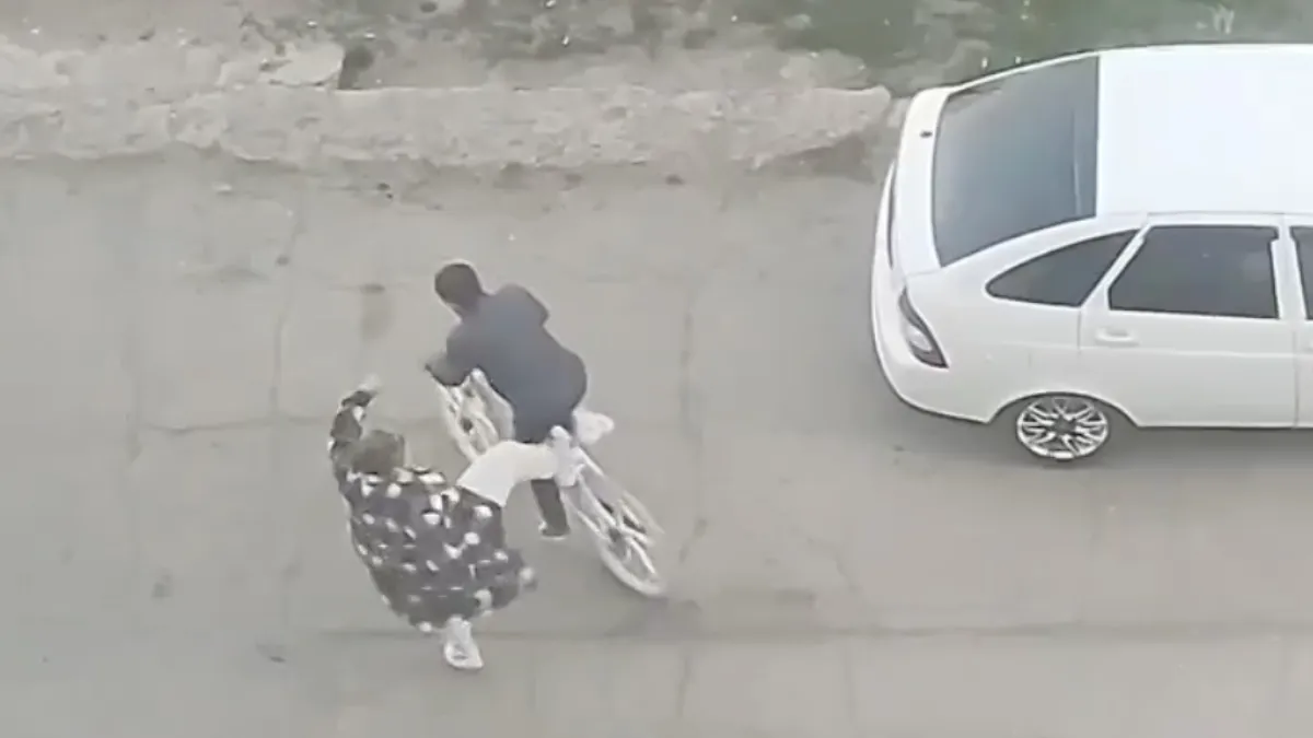 Pas op voor loslopend agressief vrouwtje, fietsers