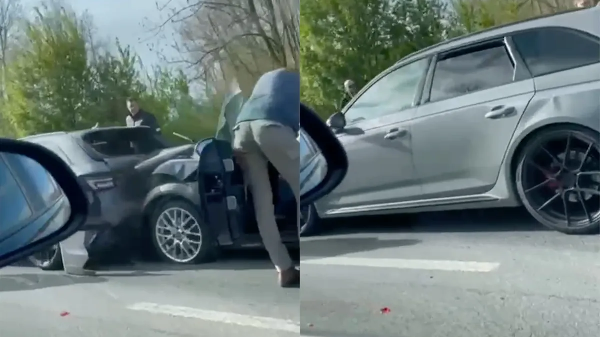 Audi RS4 afgeschreven nadat Mini erop klapte op heenweg naar Spring Event 2022