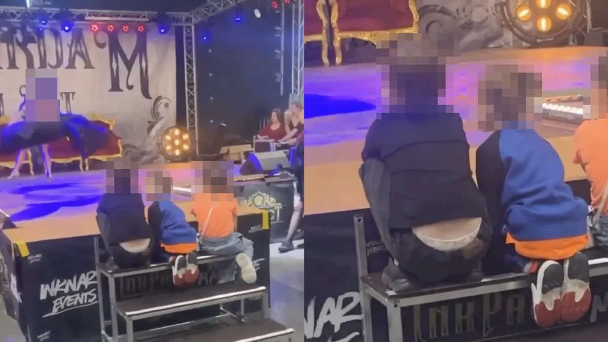 Kan gewoon joh: Kinderen zien dames strippen tijdens Rotterdam Tattoo Convention