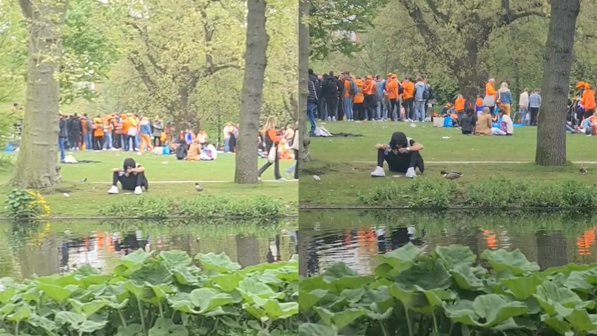 Ondertussen op Koningsdag: Vrienden maken en eendjes voeren