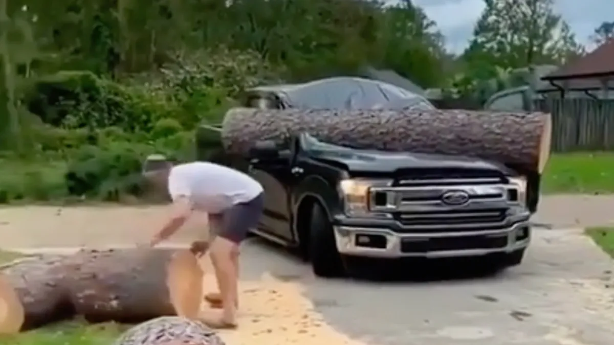 Soms heb je gewoon een dikke Ford pick-up nodig om de klus te klaren