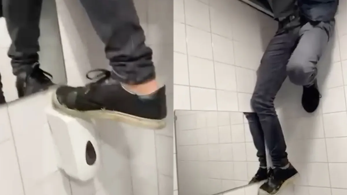 Cafe in Mierlo zal niet blij zijn wat vandaal in toilet heeft uitgespookt