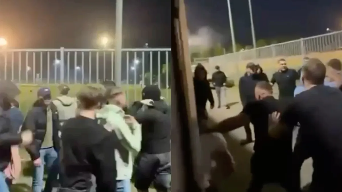 Gezellig matten na de wedstrijd Helmond Sport tegen FC Den Bosch