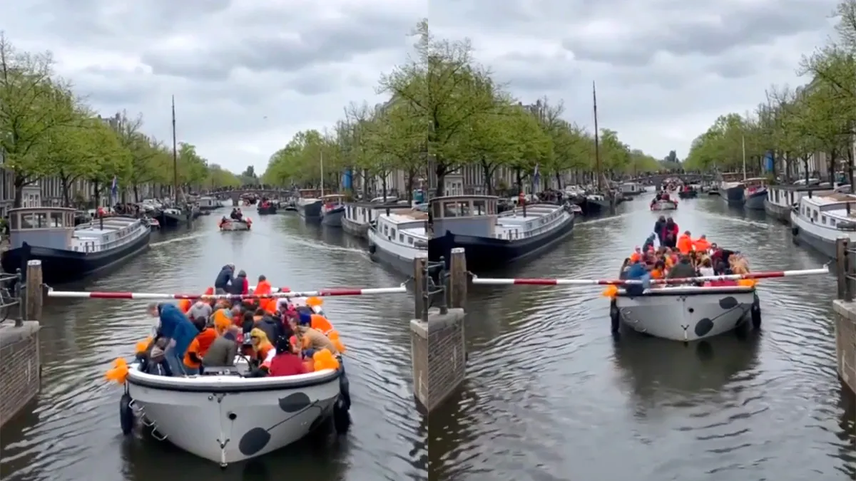 Gezellige dag op een bootje, alleen jammer van het natte pak