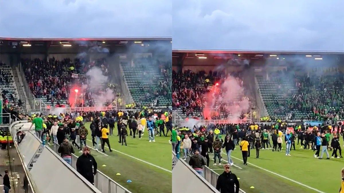 Na verloren finale play-offs brak de pleuris uit door wangedrag supporters ADO Den Haag