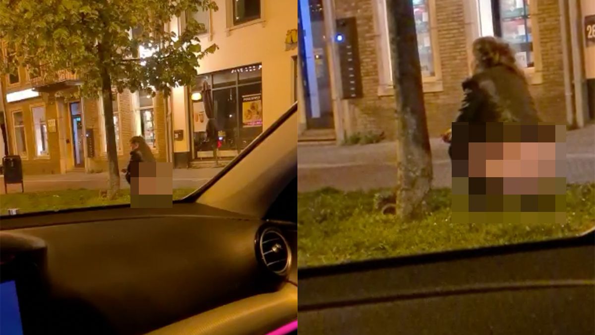 Stay Classy Arnhem: Vrouw watert gewoon af bij taxistandplaats