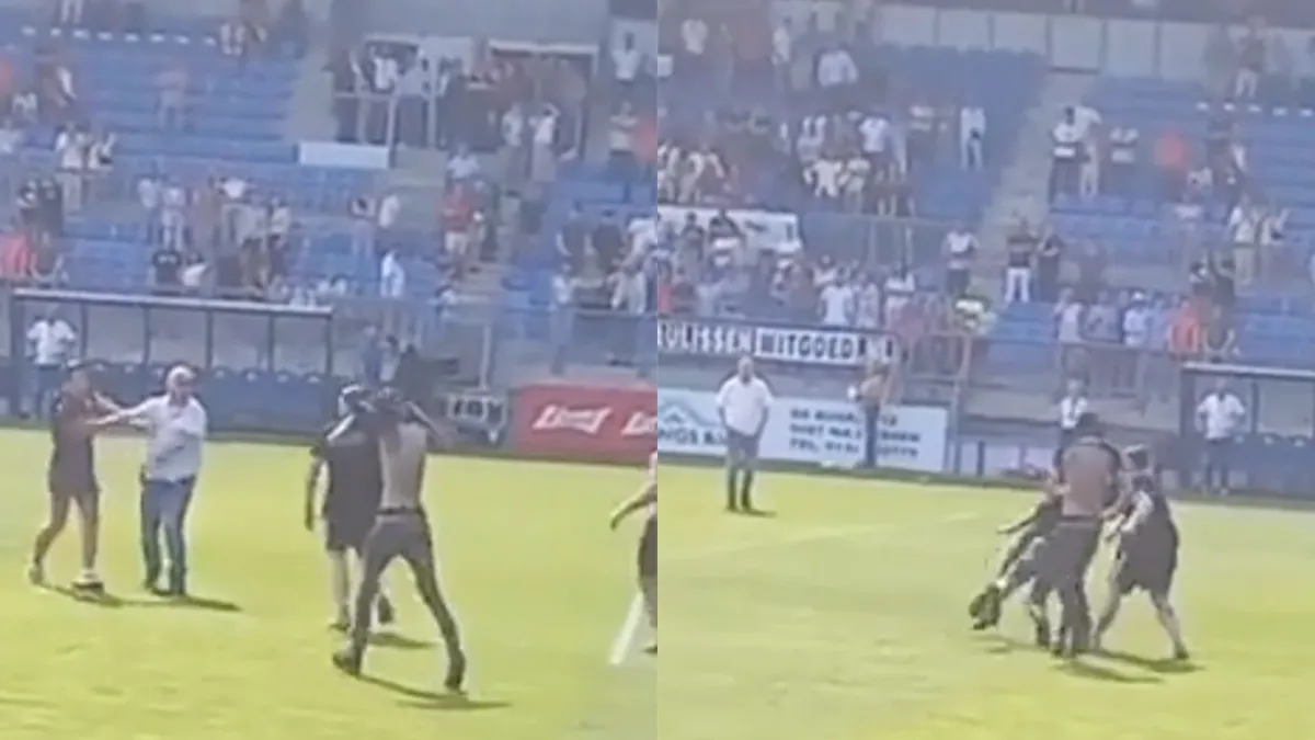 Vlam slaat in de pan in Tilburg na Willem II - FC Utrecht, man krijgt klap op het veld