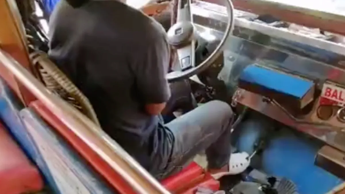 Te klein pookje geen probleem voor Filipijnse buschauffeur