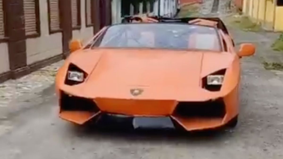 Baas bouwt zelf niet al te snelle Lamborghini