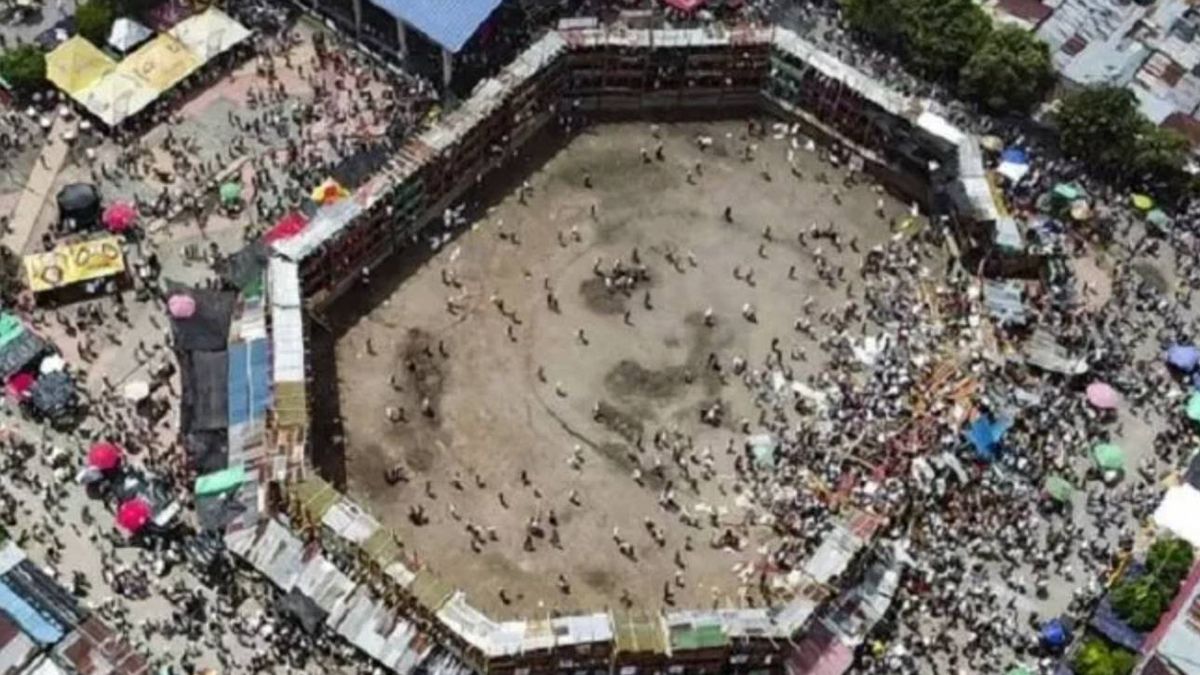 Tribune tijdens stierenvechten deels ingestort in Colombiaanse El Espinal