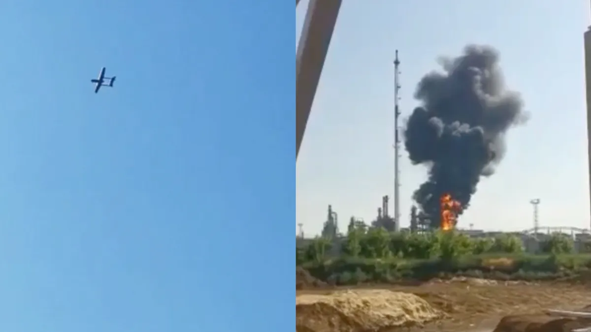 Vermoedelijk Oekraïense drone valt raffinaderij in Rusland aan