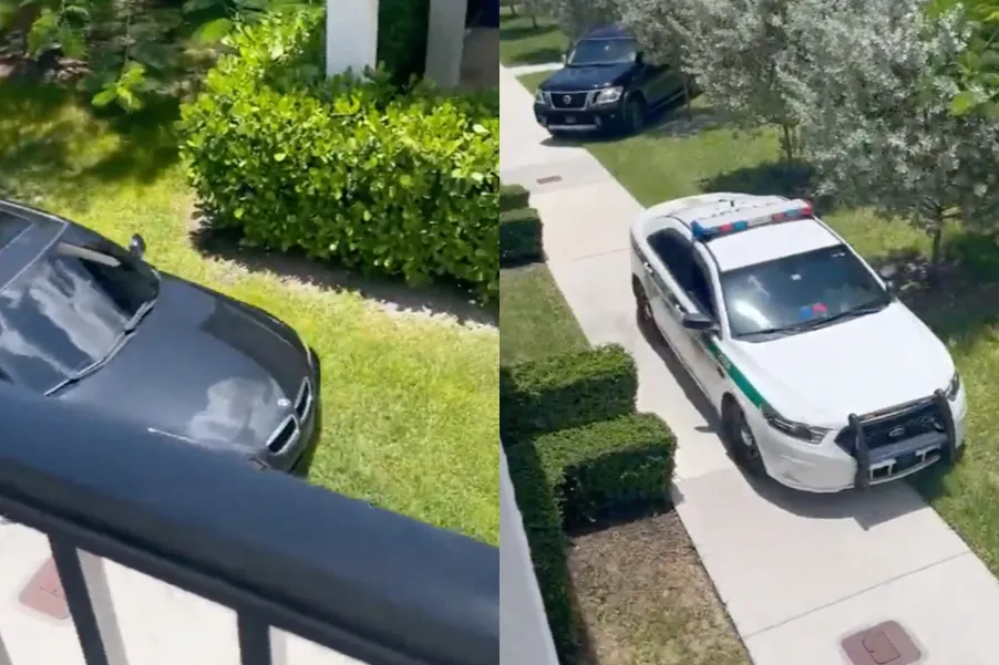 Politie maakt optocht van achtervolging door woonwijk Miami