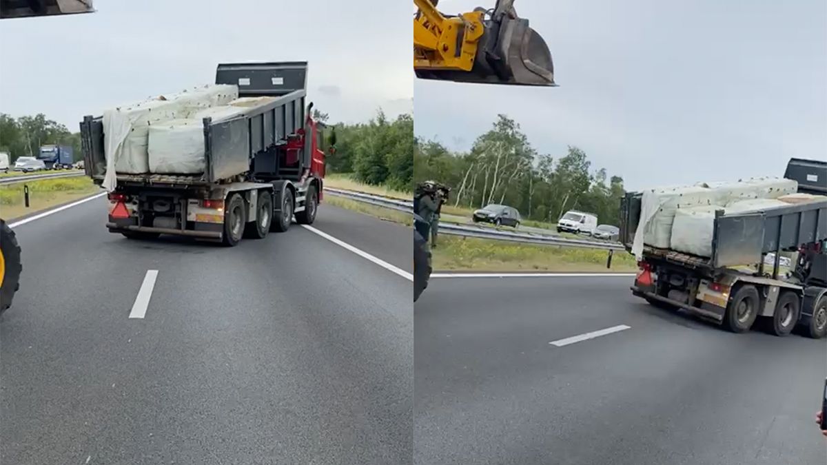 Boeren sluiten snelweg af tijdens 'wilde boerenactie'