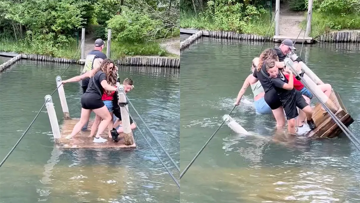 Droog op trekvlot naar de overkant komen was geen optie