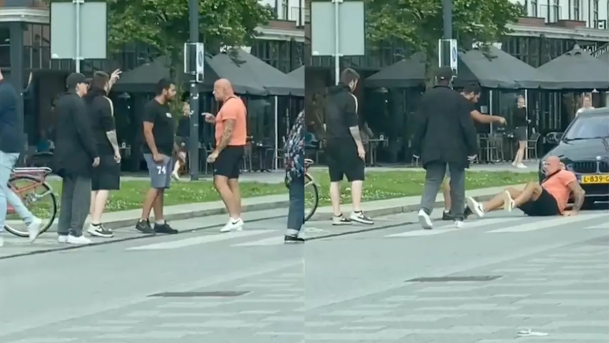 Fittie op straat in Leeuwarden: Man heeft na klap moeite met blijven staan