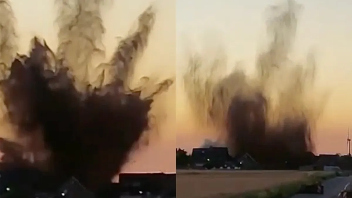 Gecontroleerde ontploffing Amerikaanse bom in Duitse Elsdorf-Giesendorf was een grote klapper