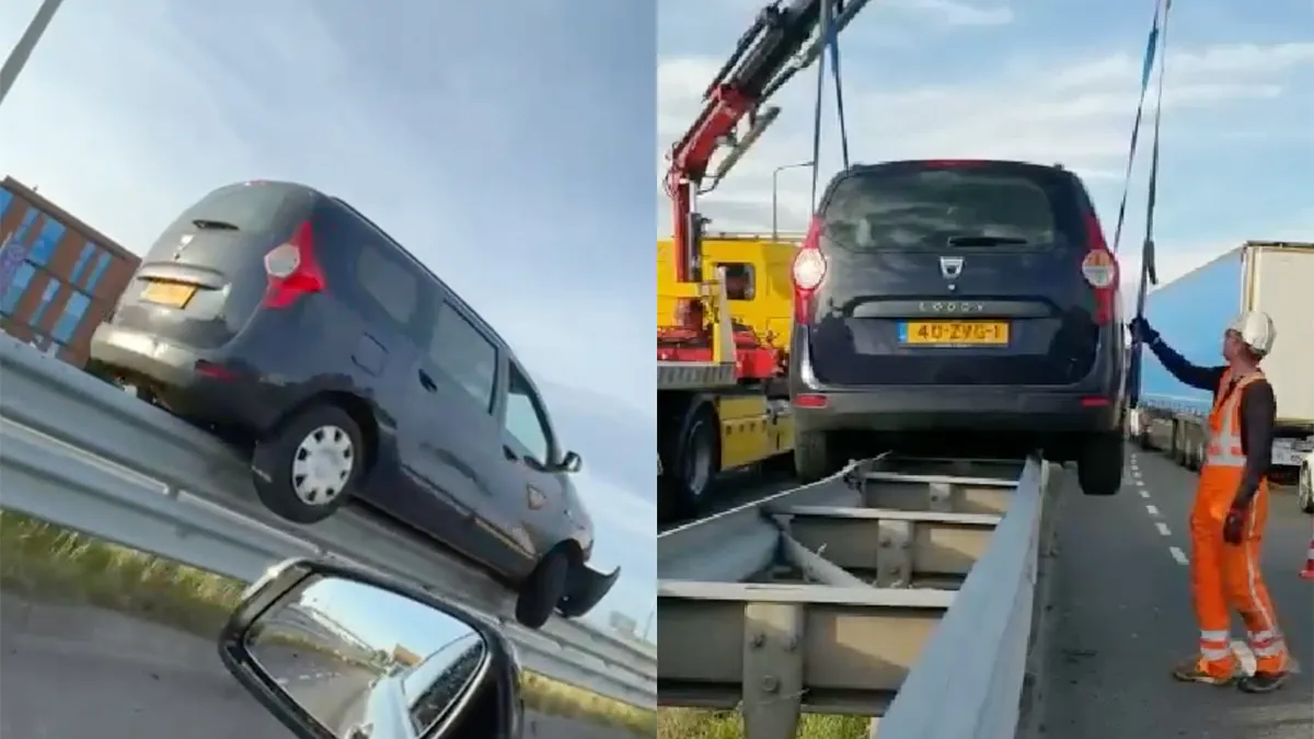 Gevalletje 'You can't park there' op de N209 bij Bleiswijk