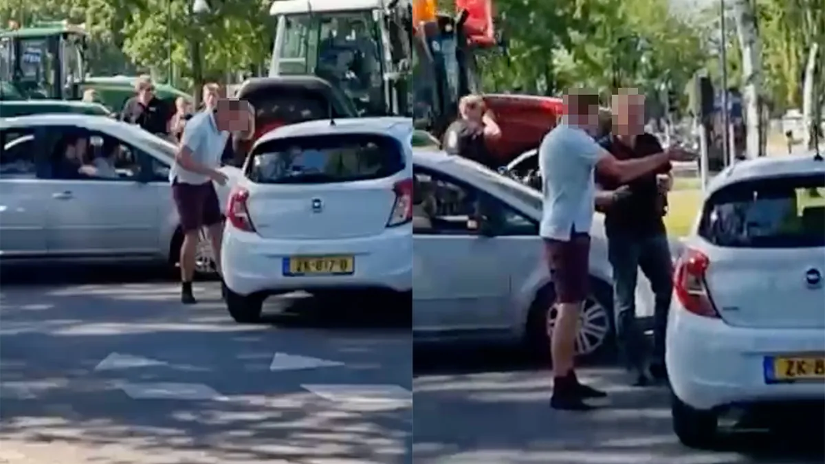 Man laat zich helemaal gaan en deelt klappen uit na ongelukje