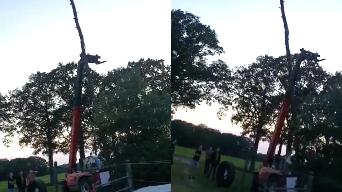 Meiboom zetten in Beltrum gaat niet zo goed