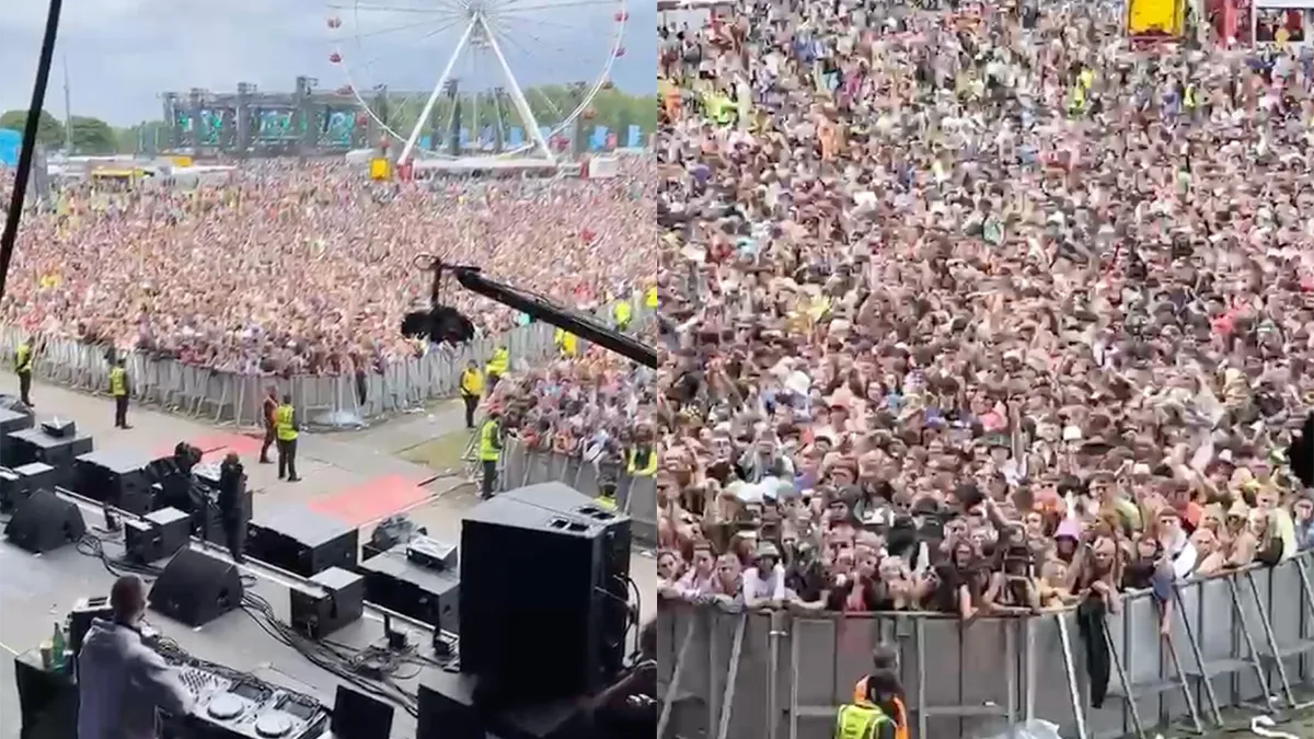 Mensen op Parklife maken zich klaar om los te gaan op 'Sandstorm', maar wait for it...