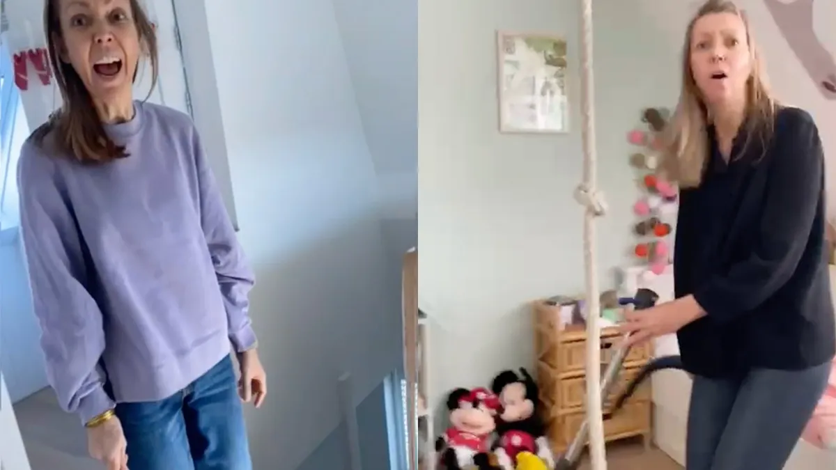 Moeder schrikt zo makkelijk dat je er een compilatie van kunt maken
