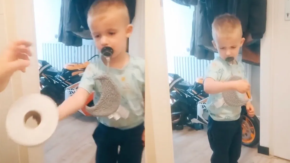 Moeder zet kind te kakken: 'Mama heeft gepoept, kun je even een WC-rol aangeven?'
