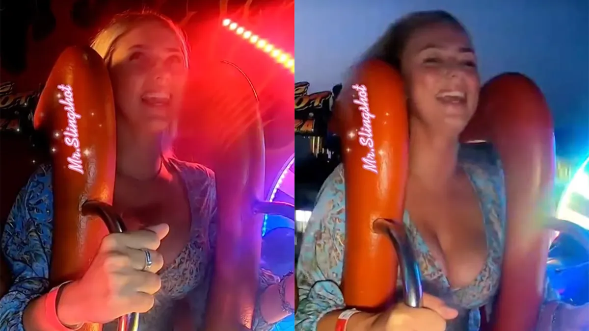 Nederlandse dame neemt eigen 'Airbags' mee in Slingshot