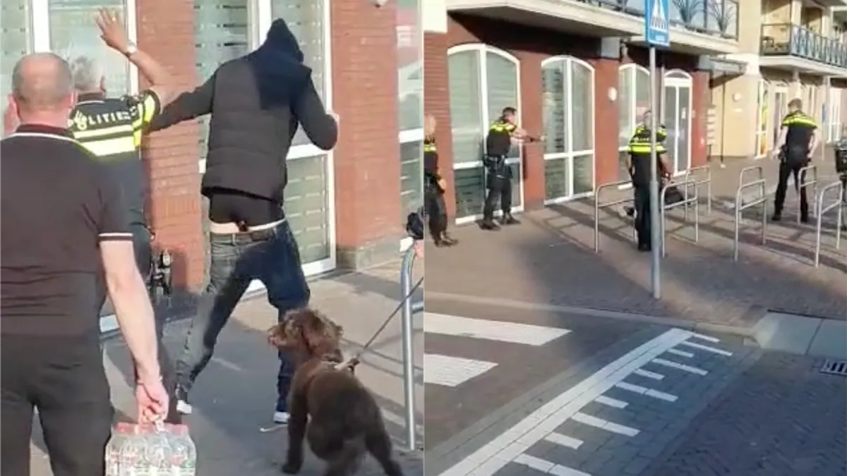 Spanning, sensatie en chaos, maar politie weet verdachte aan te houden