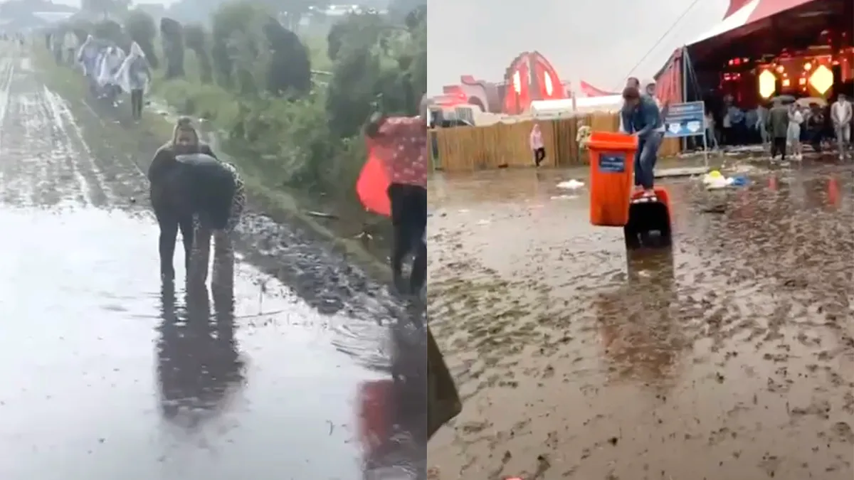 Water komt op festival 7th Sunday met bakken uit de hemel