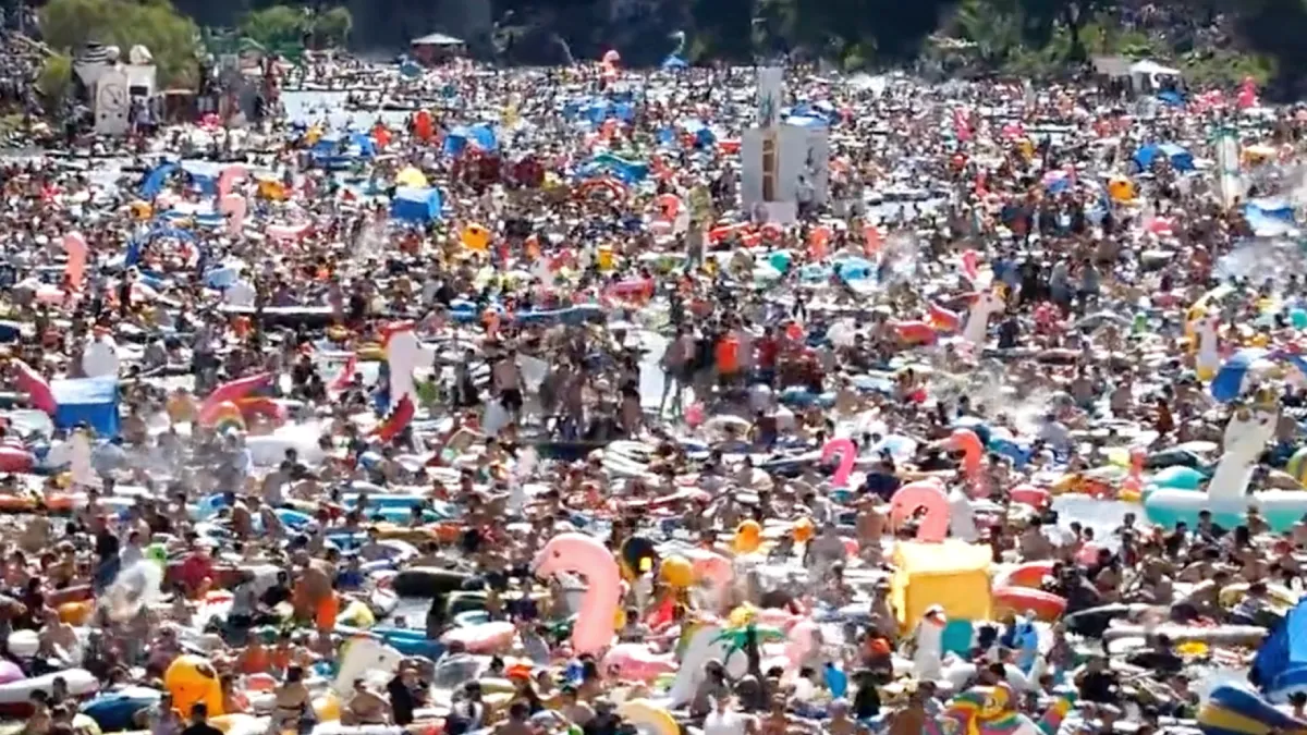 Gezellig druk tijdens Nabada 2022 in het Duitse Ulm