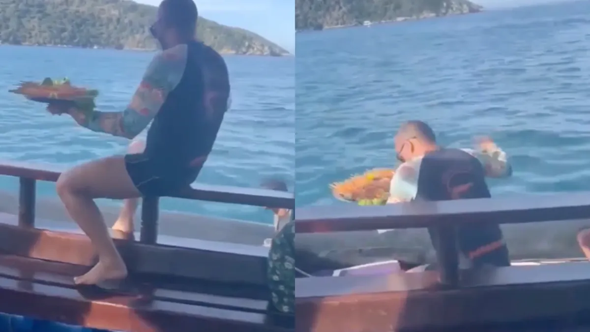 Gast heeft letterlijk de boot gemist… Oh-oh-oh, laat die boot maar varen