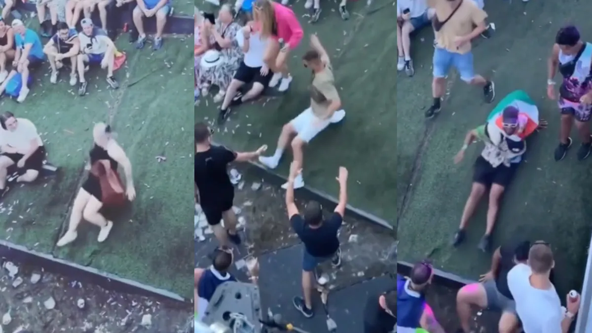 Publiek Tomorrowland vermaakt zich prima met glad stukje op festivalterrein