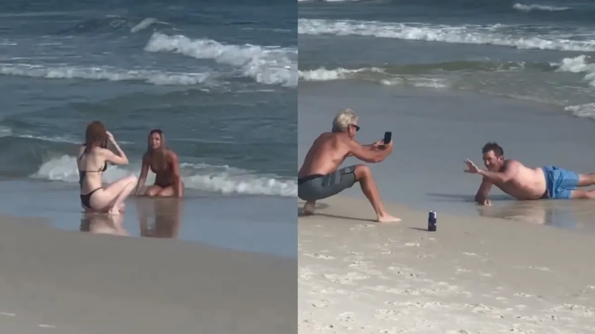 Vrouwelijke influencers aan de linkerzijde en mannelijke "influencers" aan de rechterzijde