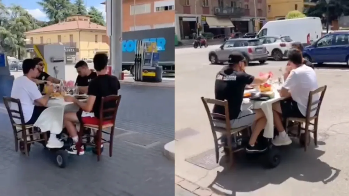 Gezellig tafelen met je vrienden en toch onderweg zijn