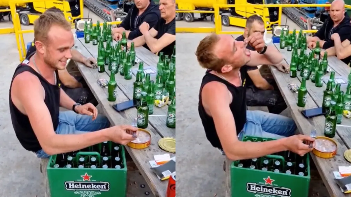 Surströmming challenge na paar flessen Spa geel prima te doen