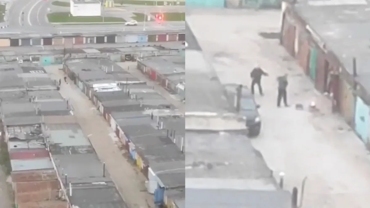 Gewoon twee mensen die even lekker staan te gaan 