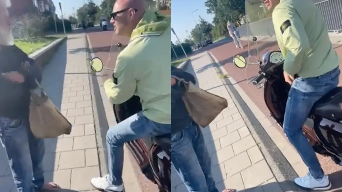 Alex Soze betert leven en geeft zwerver geld voor nieuwe schoenen